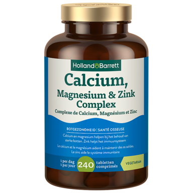 Holland & Barrett Calcium, Magnesium & Zink - 240 Tabletten