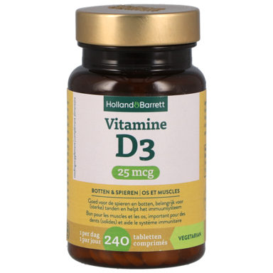 Holland & Barrett Vitamine D3 25mcg - 240 tabletten