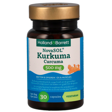 Holland & Barrett Kurkuma NovaSOL® + Vitamine D3 - 30 capsules