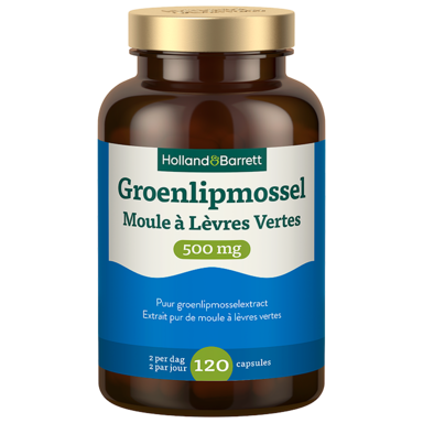 Holland & Barrett Groenlipmossel 500 mg - 120 capsules