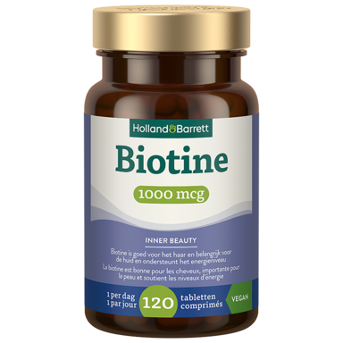 Holland & Barrett Biotine 1000mcg - 120 tabletten