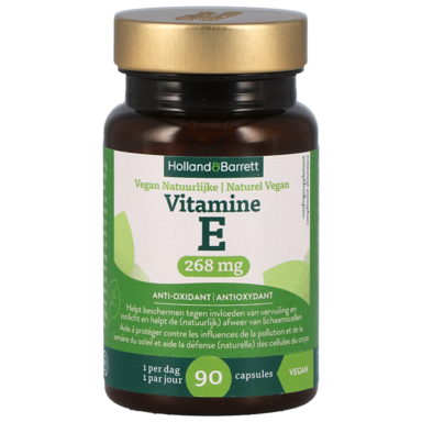 Holland & Barrett Vegan Natuurlijke Vitamine E 268 mg - 90 Capsules
