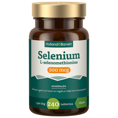 Holland & Barrett Selenium L-selenomethionine 200mcg - 240 tabletten