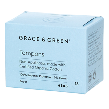 Grace & Green Tampons Super - 18 stuks