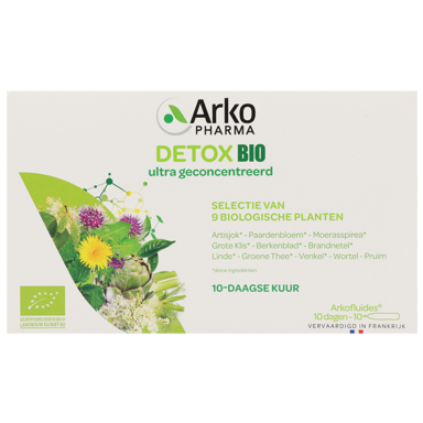 Arkocaps Detox Drinkampullen Bio - 10 ampullen