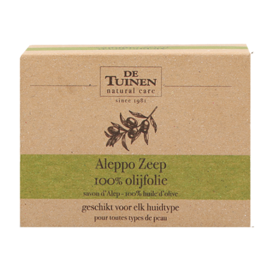 De Tuinen Aleppo Zeep 100 % olijfolie - 150g