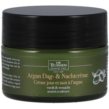 De Tuinen Crème de Jour et Nuit Argan - 50 ml