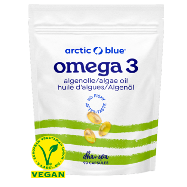 Artic Blue Oméga 3 Huile d’algues DHA & EPA (90 Capsules)