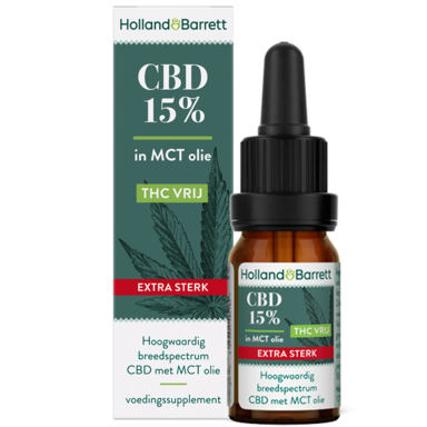 Holland & Barrett CBD Olie Extra Sterk 15% (10ml)