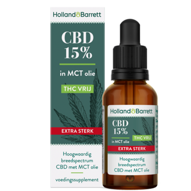 Holland & Barrett CBD Olie Extra Sterk 15% (30ml)