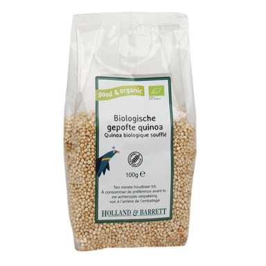 Holland & Barrett Biologisch Gepofte Quinoa - 100g