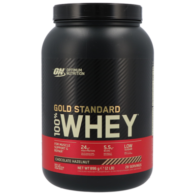 Optimum Nutrition Gold Standard 100% Whey Arôme Chocolat Noisette - 896g