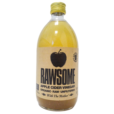 Rawsome Apple Cider Vinegar Kurkuma & Gember Bio (500ml)