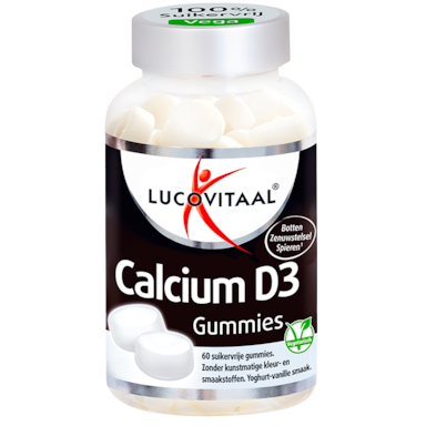Lucovitaal Calcium et vitamine D3 (60 gommes)