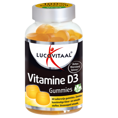 Lucovitaal Vitamine D3 (60 gommes)