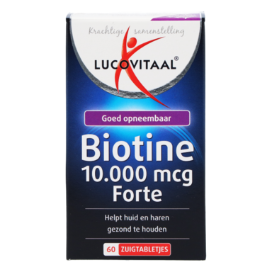 Lucovitaal Biotine Forte, 10.000 mcg (60 pastilles à sucer)