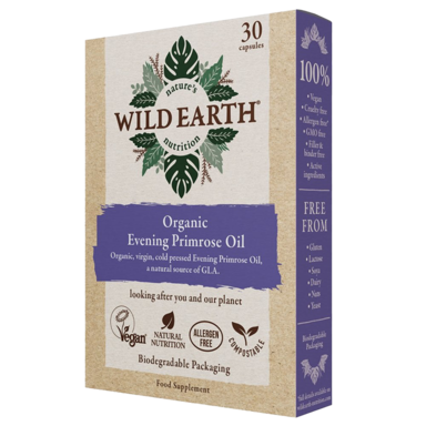 Wild Earth Organic Evening Primrose Oil (30 Capsules)