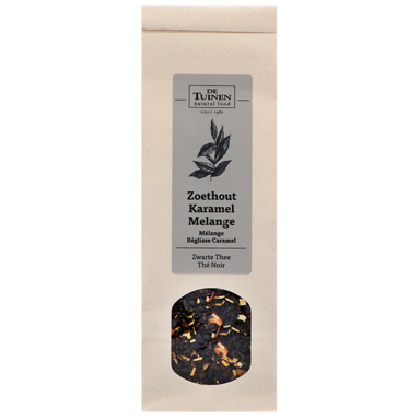 De Tuinen Zwarte Thee Zoethout Karamel Melange - 100g