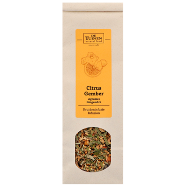 De Tuinen Kruidenthee Tisane Citrus Gember - 100g
