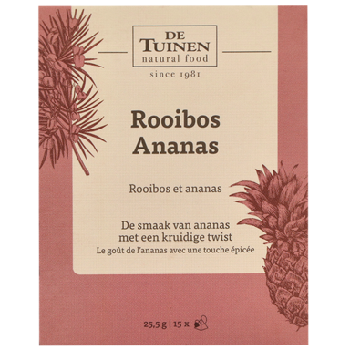 De Tuinen Thee Rooibos Ananas - 15 theezakjes