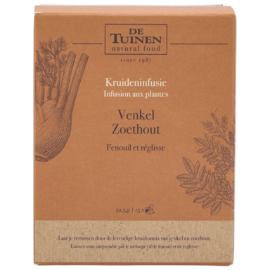 De Tuinen Thé Fenouil et Réglisse - 15 sachets