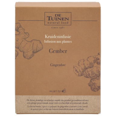 De Tuinen Thee Gember - 15 theezakjes