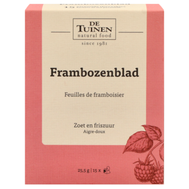 De Tuinen Thé Feuilles de Framboisier - 15 sachets