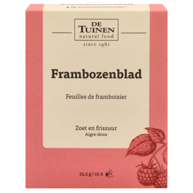 De Tuinen Thee Frambozenblad (15 theezakjes)