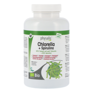 Physalis Chlorella + Spirulina (500 tabletten)