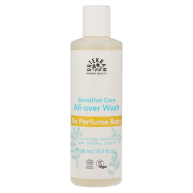 Urtekram Sensitive Care Gel lavant intégral sans parfum pour bébé (250 ml)