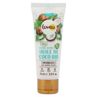 Lovea Hand Cream Organic Coconut Oil (75ml)