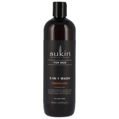 Sukin For Men 3-in-1 Wash Energising - 500ml