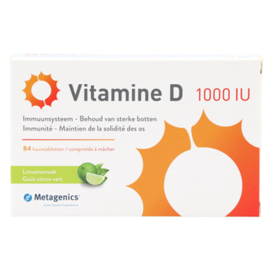 Metagenics Vitamine D 1000 eenheden (i.e.) (84 kauwtabletten)