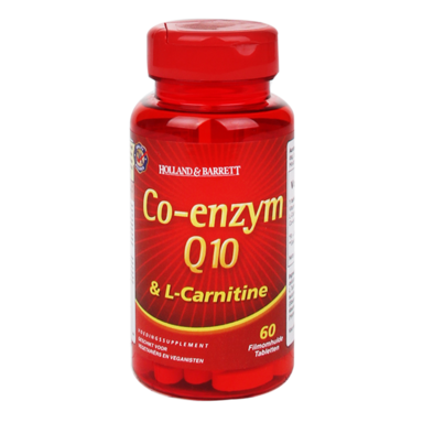 Holland & Barrett Co-Enzym Q10 Met Carnitine (60 Tabletten)