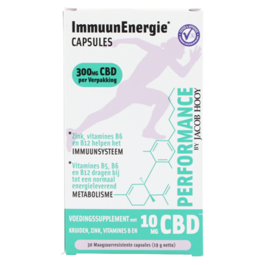 Jacob Hooy Performance ImmuunEnergie Capsules 10mg CBD - 30 capsules