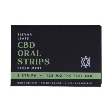 Elevar Leafs CBD Orale Strips Fresh Mint (5 strips)