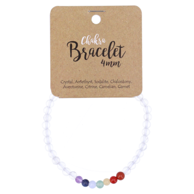 Steengoed Bergkristal Armband Chakra