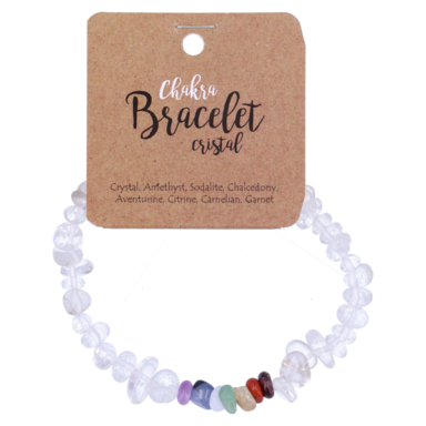 Steengoed Splitsteen Armband Bergkristal Chakra