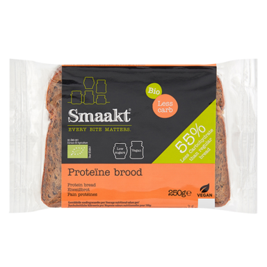Smaakt Less Carb Proteïne Brood Bio (vervanger Atkins)