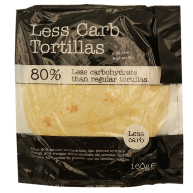 Smaakt Less Carb Tortillas Wraps - 4 x 40g