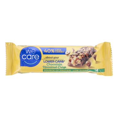 WeCare Lower Carb Chocolate Hazelnut Reep (37gr)