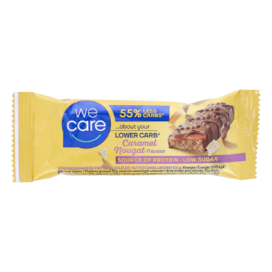 WeCare Lower Carb Caramel Nougat Reep - 35g