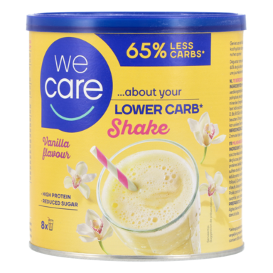 WeCare Lower Carb Shake Vanilla flavour - 240g