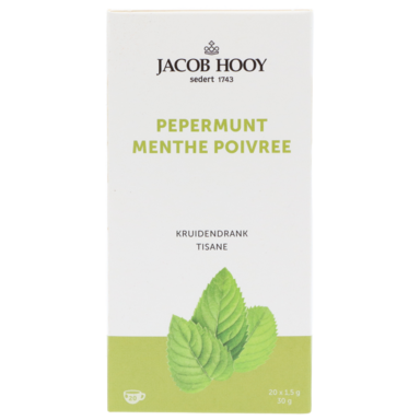 Jacob Hooy Menthe poivrée Sachets d'infusion