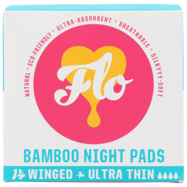 Flo Bamboo Night Pads Paquet - 14 unités