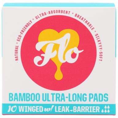 Flo Bamboo Ultra-Long Pads Paquet - 10 unités