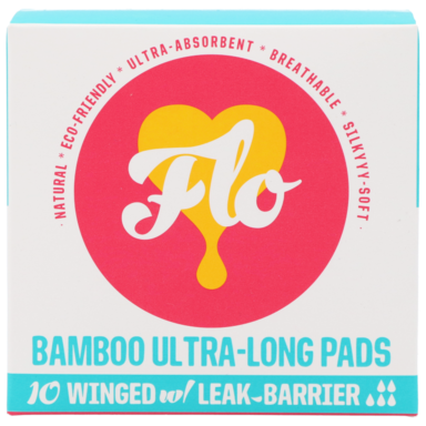 Flo Bamboo Ultra-Long Pads - 10 stuks