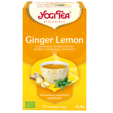 Yogi Tea Ginger Lemon Bio (17 Theezakjes)