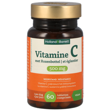 Holland & Barrett Vitamine C met Rozenbottel 500mg - 60 tabletten