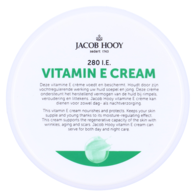 Jacob Hooy Vitamine E Crème - 140ml